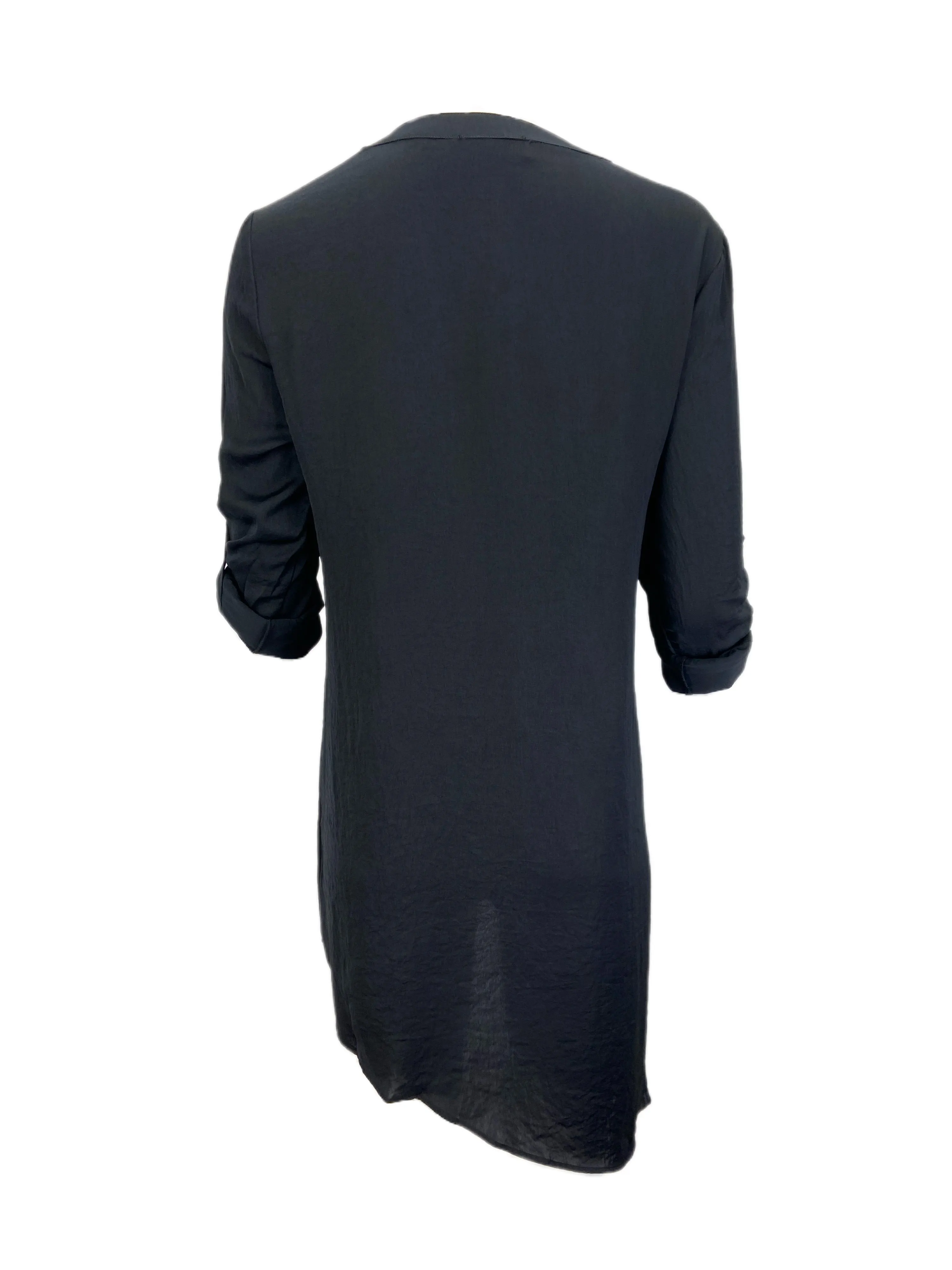 Catherine Malandrino Women's Black Core Long Sleeve Blouse Sz S NWT