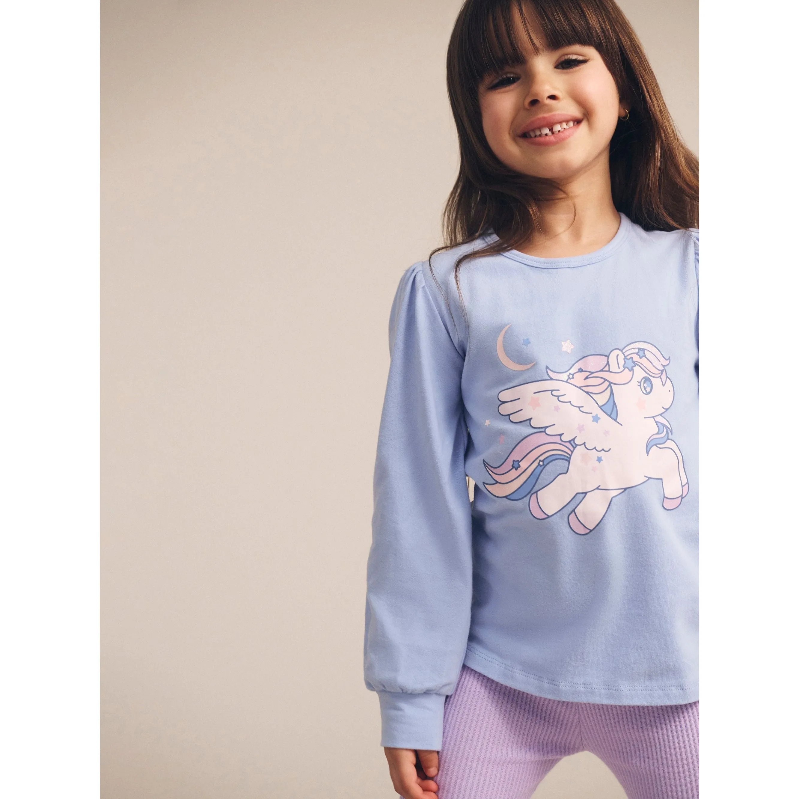 Celestial Unicorn Puff Sleeve Top