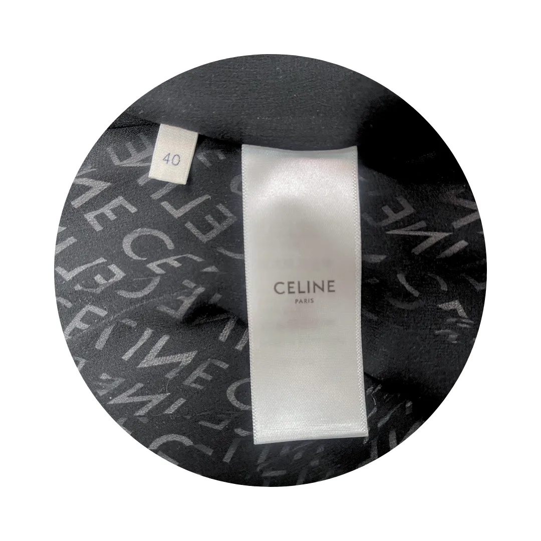 Celine Silk Midi Skirt - Size 40