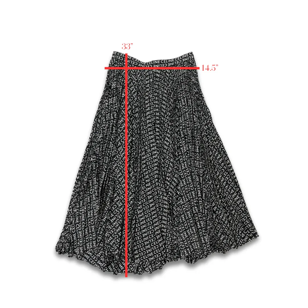 Celine Silk Midi Skirt - Size 40