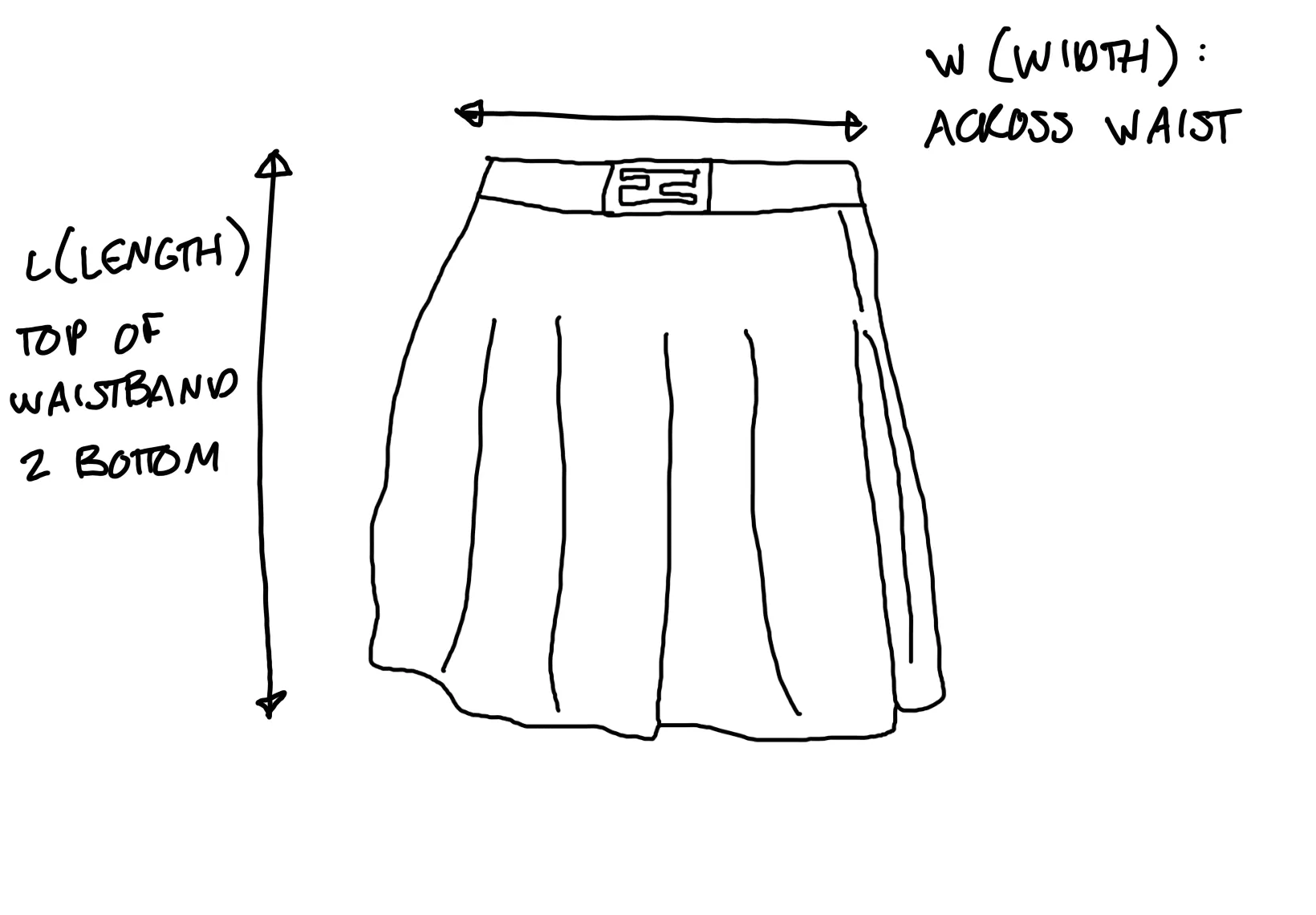 Chanel Black Pleated Skirt