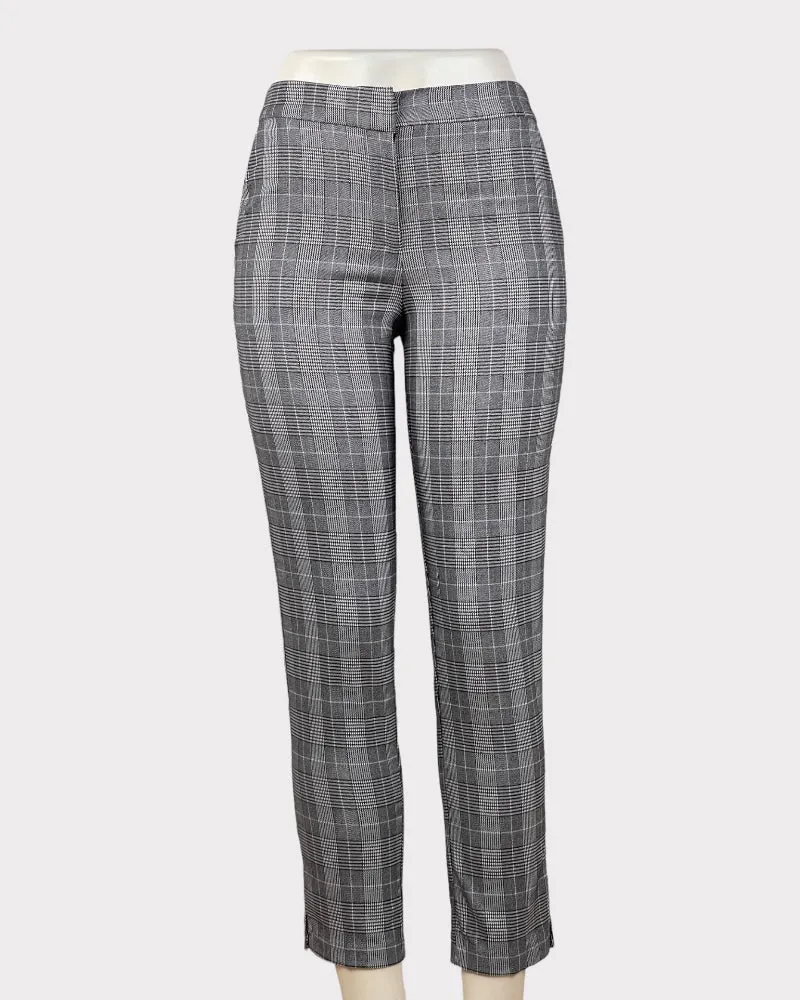 Charlotte Russe Grey Plaid Pants (S)