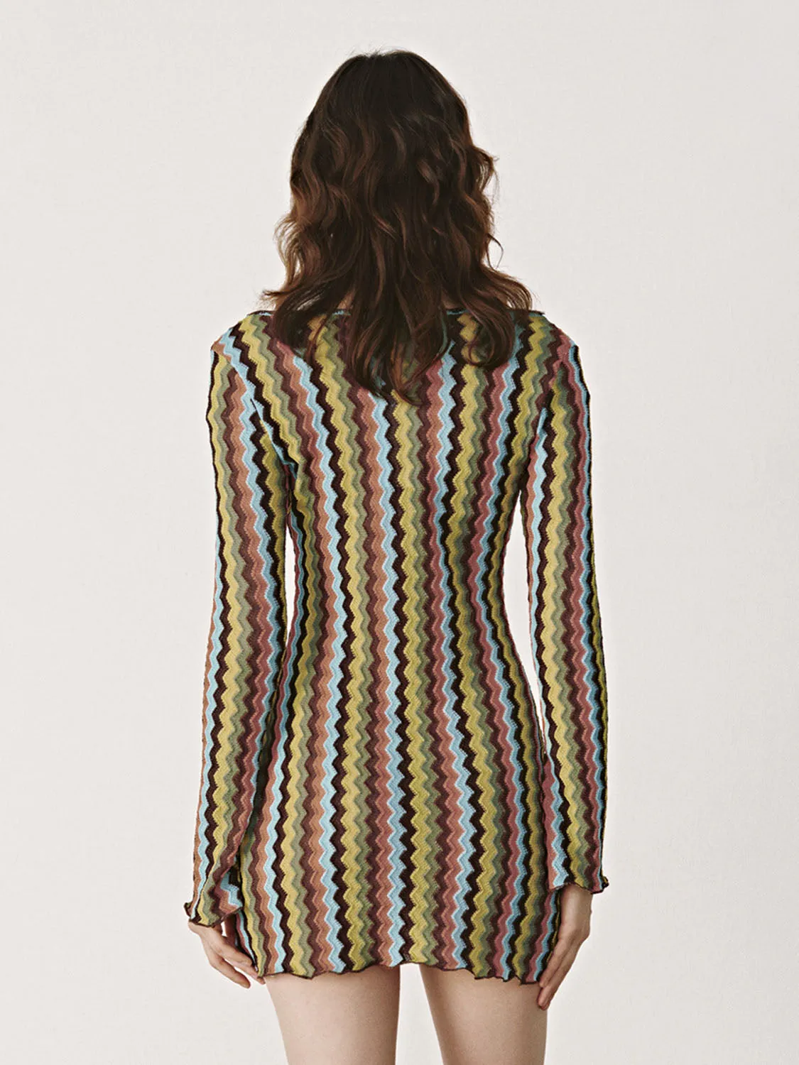 Chevron Skinny A-Line Dresses