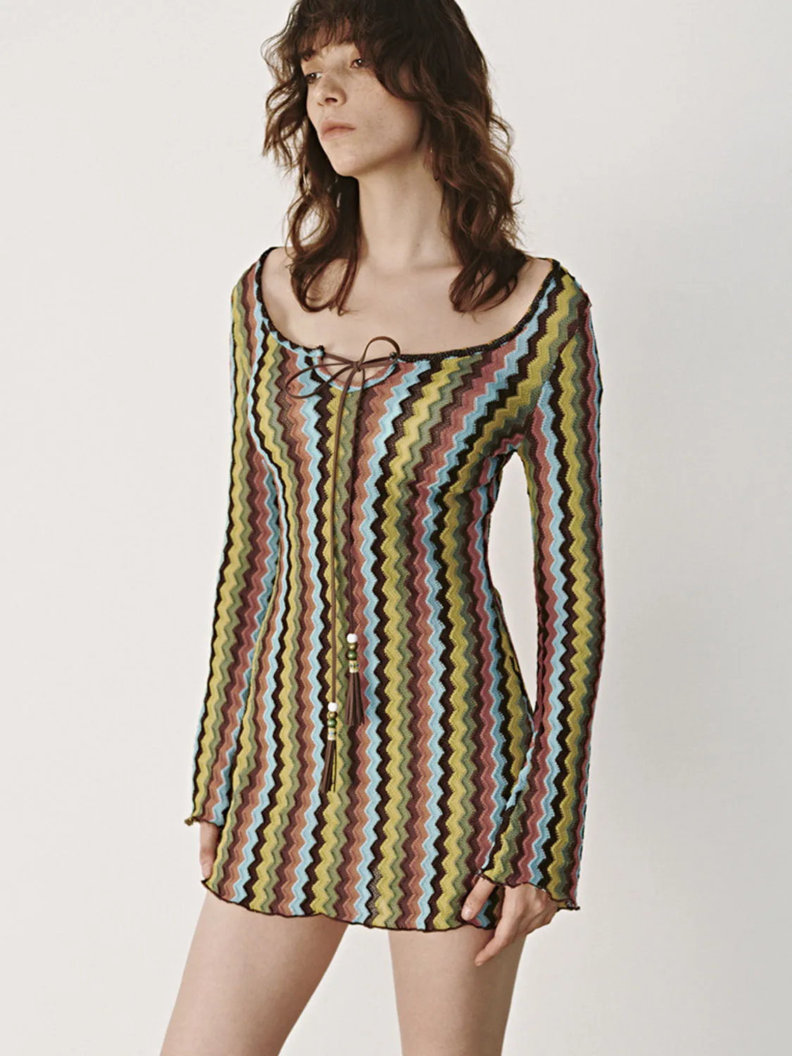 Chevron Skinny A-Line Dresses