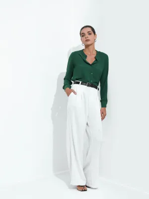 Chinese Collar Button Down Shirt