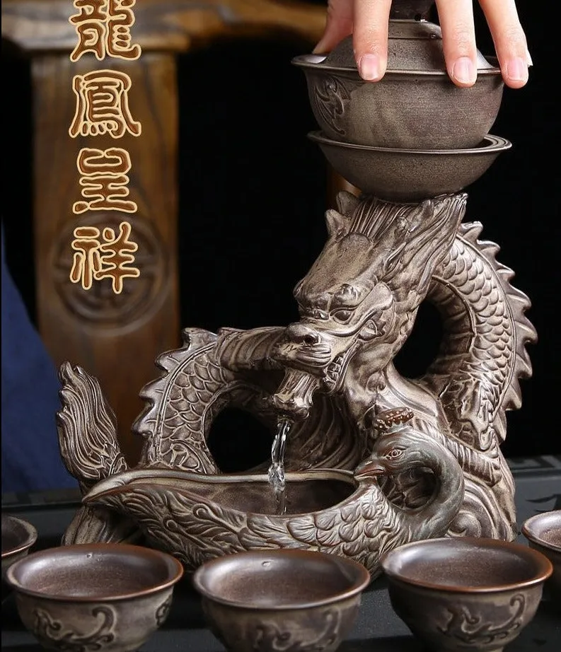 Chinese Dragon TeaPot |  Vintage Tea Set | Kung fu Tea Set