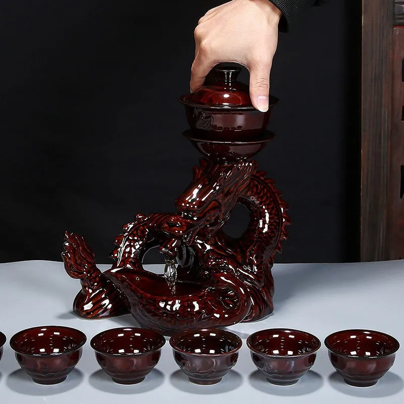 Chinese Dragon TeaPot |  Vintage Tea Set | Kung fu Tea Set