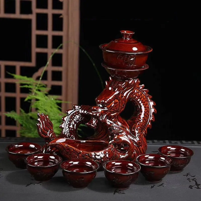 Chinese Dragon TeaPot |  Vintage Tea Set | Kung fu Tea Set