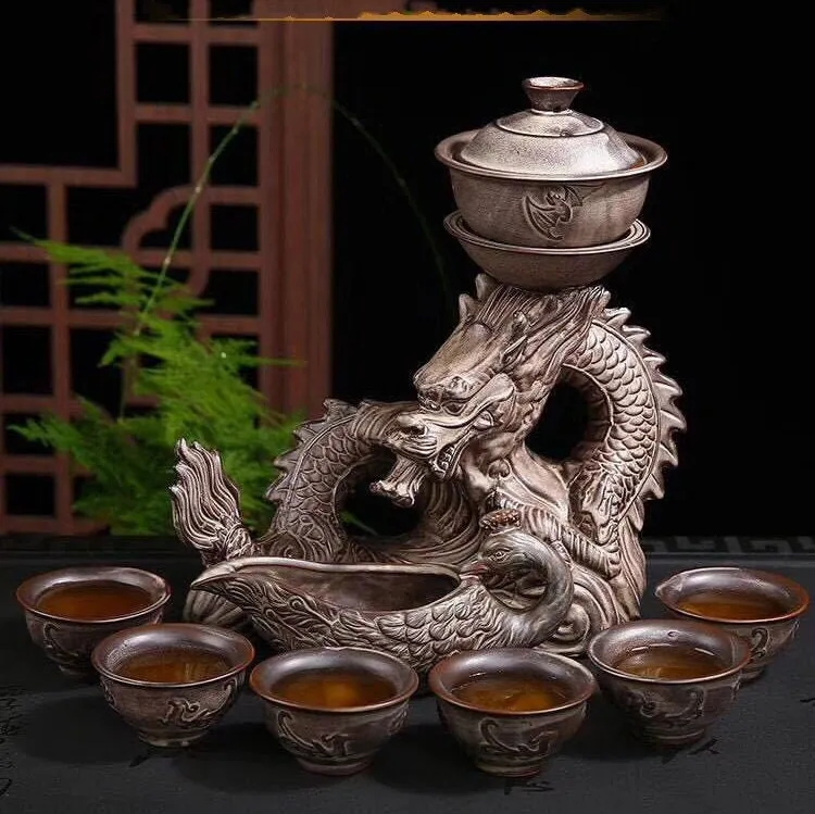 Chinese Dragon TeaPot |  Vintage Tea Set | Kung fu Tea Set