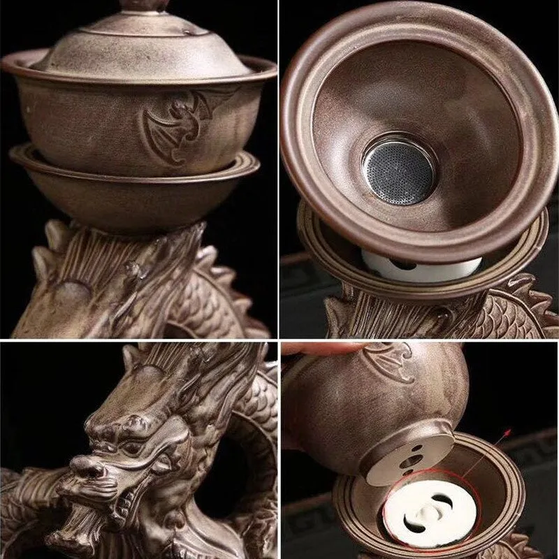 Chinese Dragon TeaPot |  Vintage Tea Set | Kung fu Tea Set