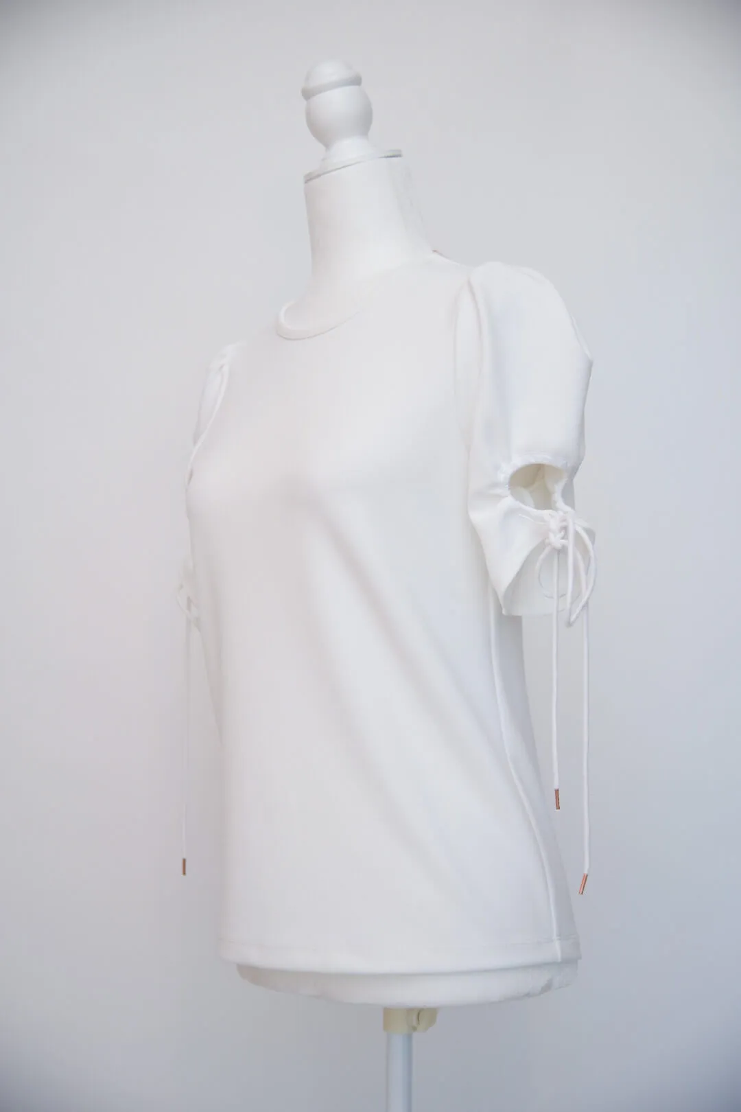 Chloe White Short Sleeve Blouse