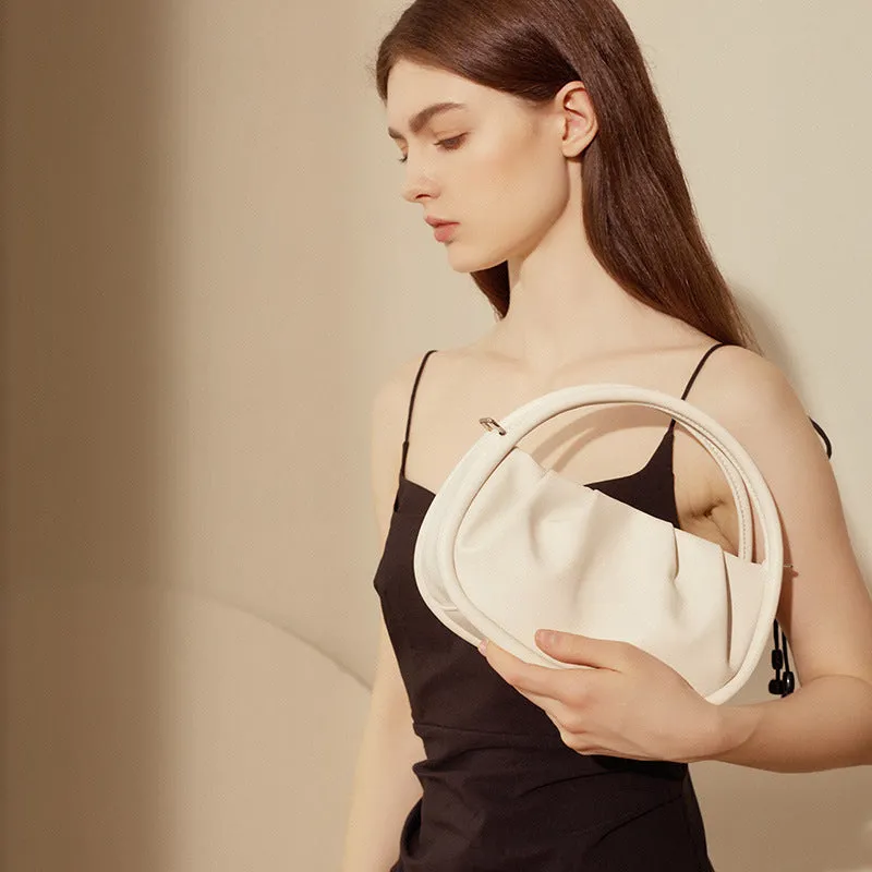 Cloud Design Vintage Leather Handbag