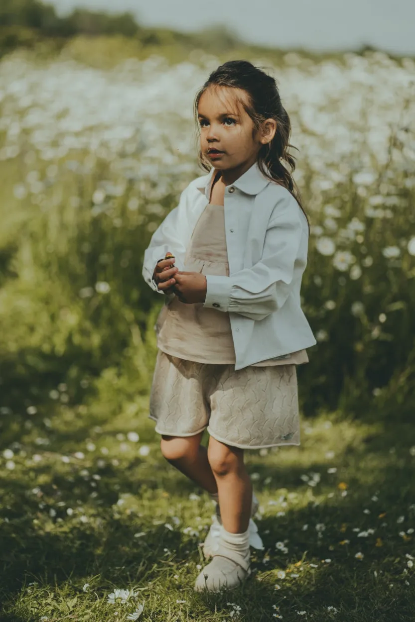 Coby Blouse | White Sand Melange