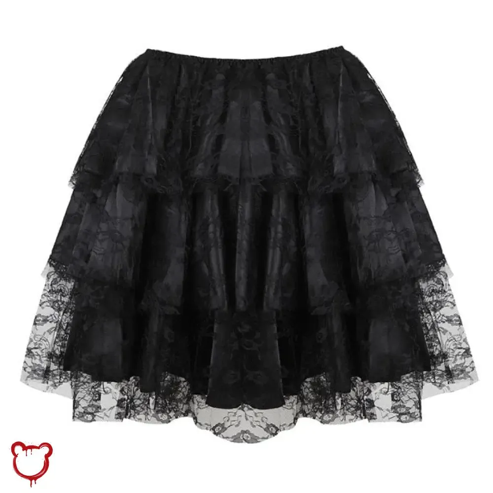 Colorful lace skirt