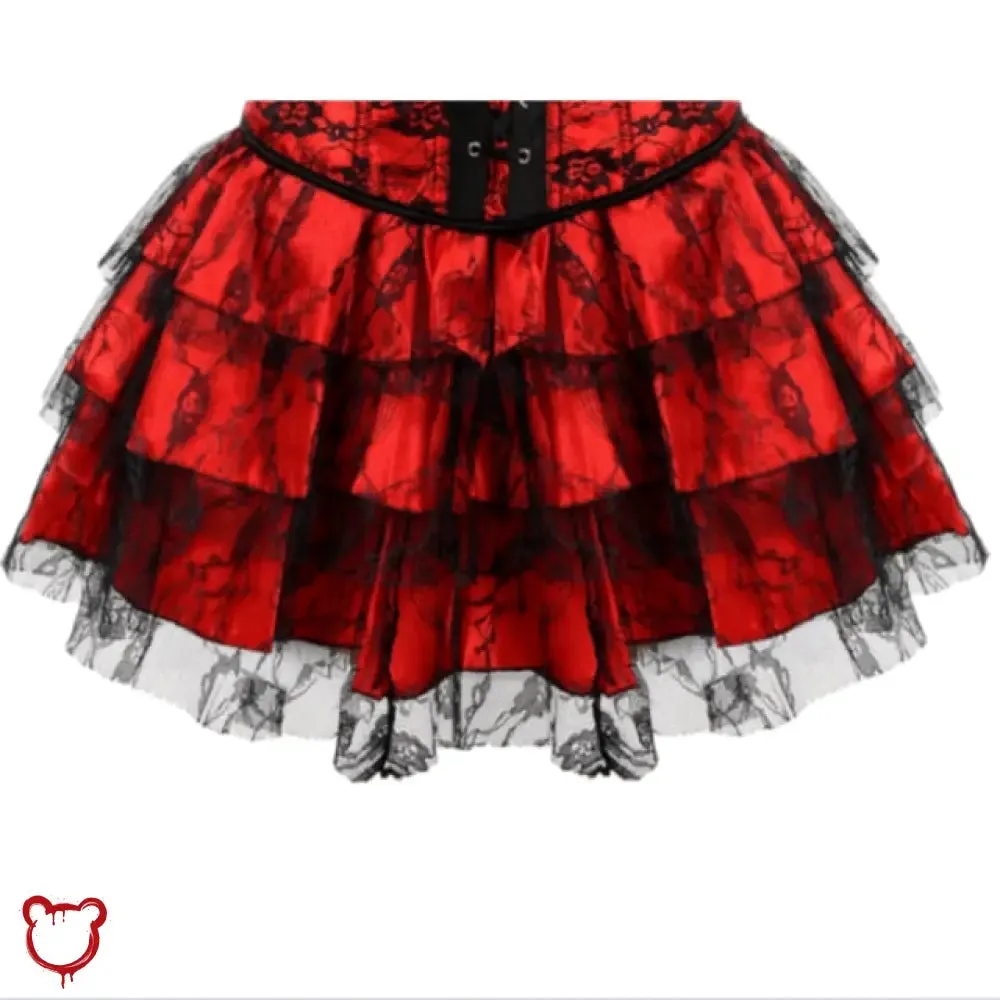 Colorful lace skirt