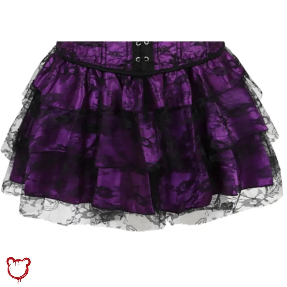 Colorful lace skirt
