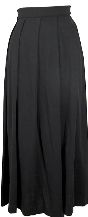 COMME des GARCONS JAPAN. TRICOT. Black Wool Blend Pleated Skirt
