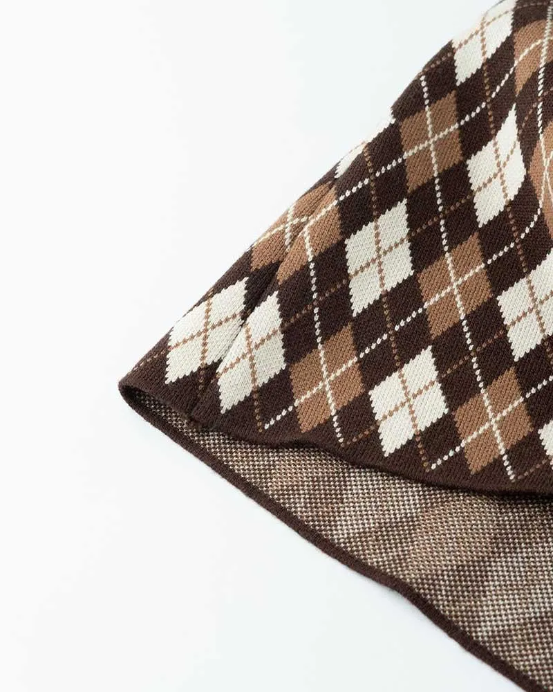 Convent Moon Checkered Skirt