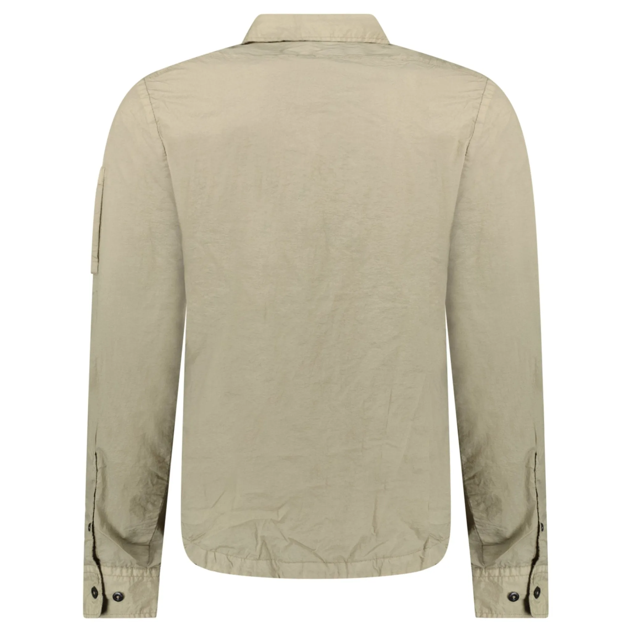CP COMPANY TAYLON LENS OVER SHIRT BEIGE