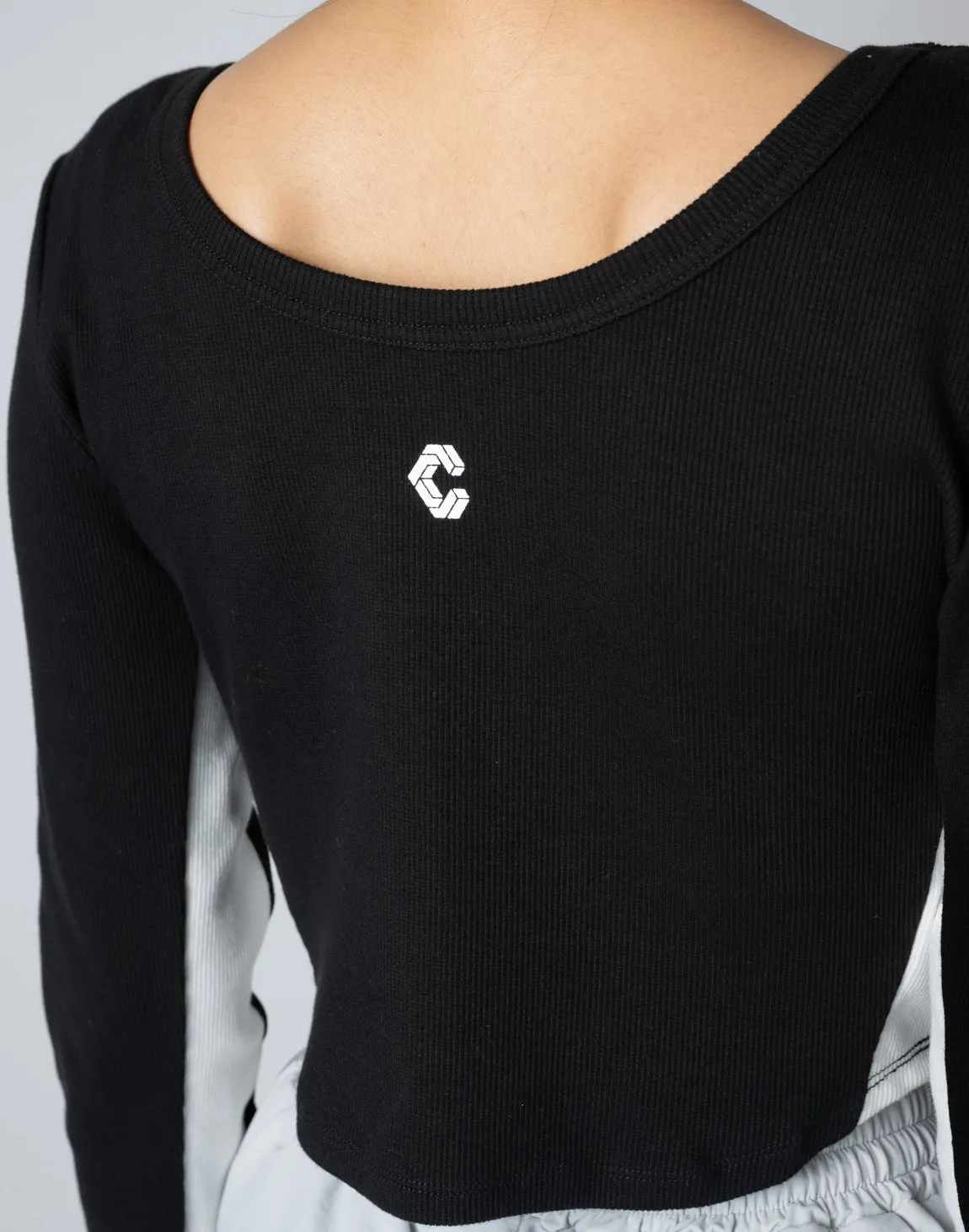 CRONOS WOMEN 2WAY LONG SLEEVE【WHITE】