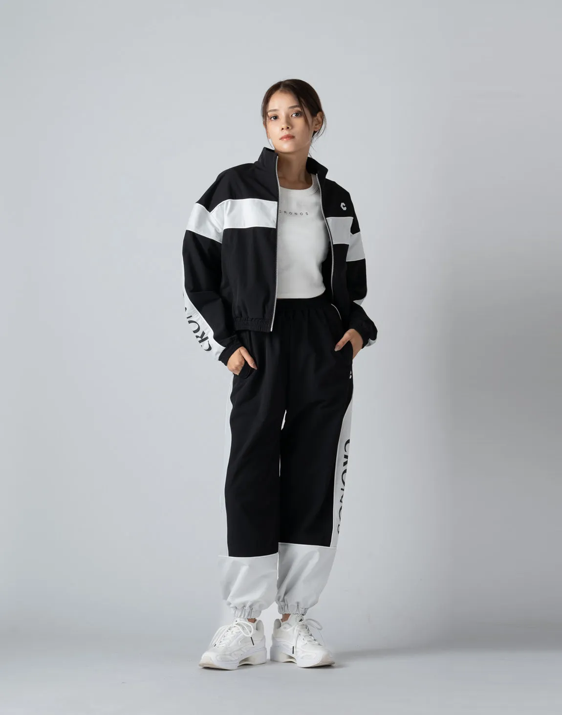 CRONOS WOMEN 2WAY LONG SLEEVE【WHITE】