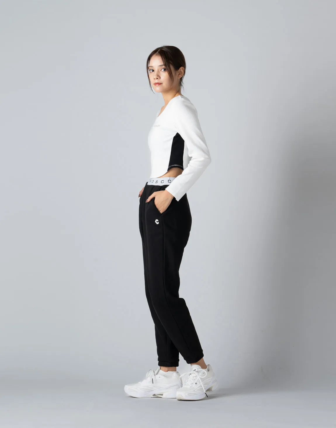 CRONOS WOMEN 2WAY LONG SLEEVE【WHITE】