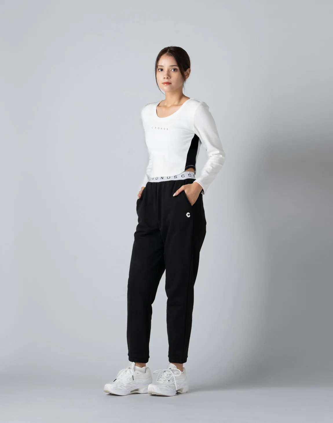 CRONOS WOMEN 2WAY LONG SLEEVE【WHITE】