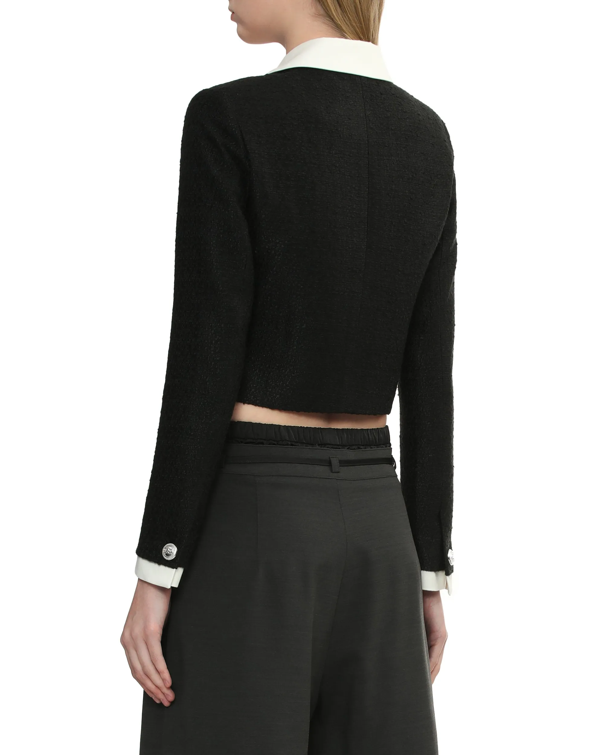 Cropped tweed jacket