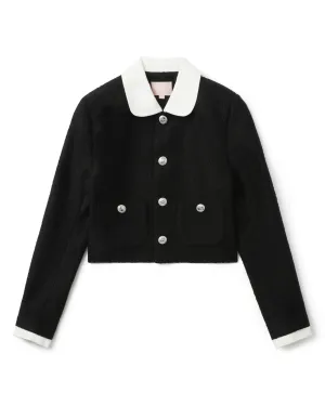 Cropped tweed jacket