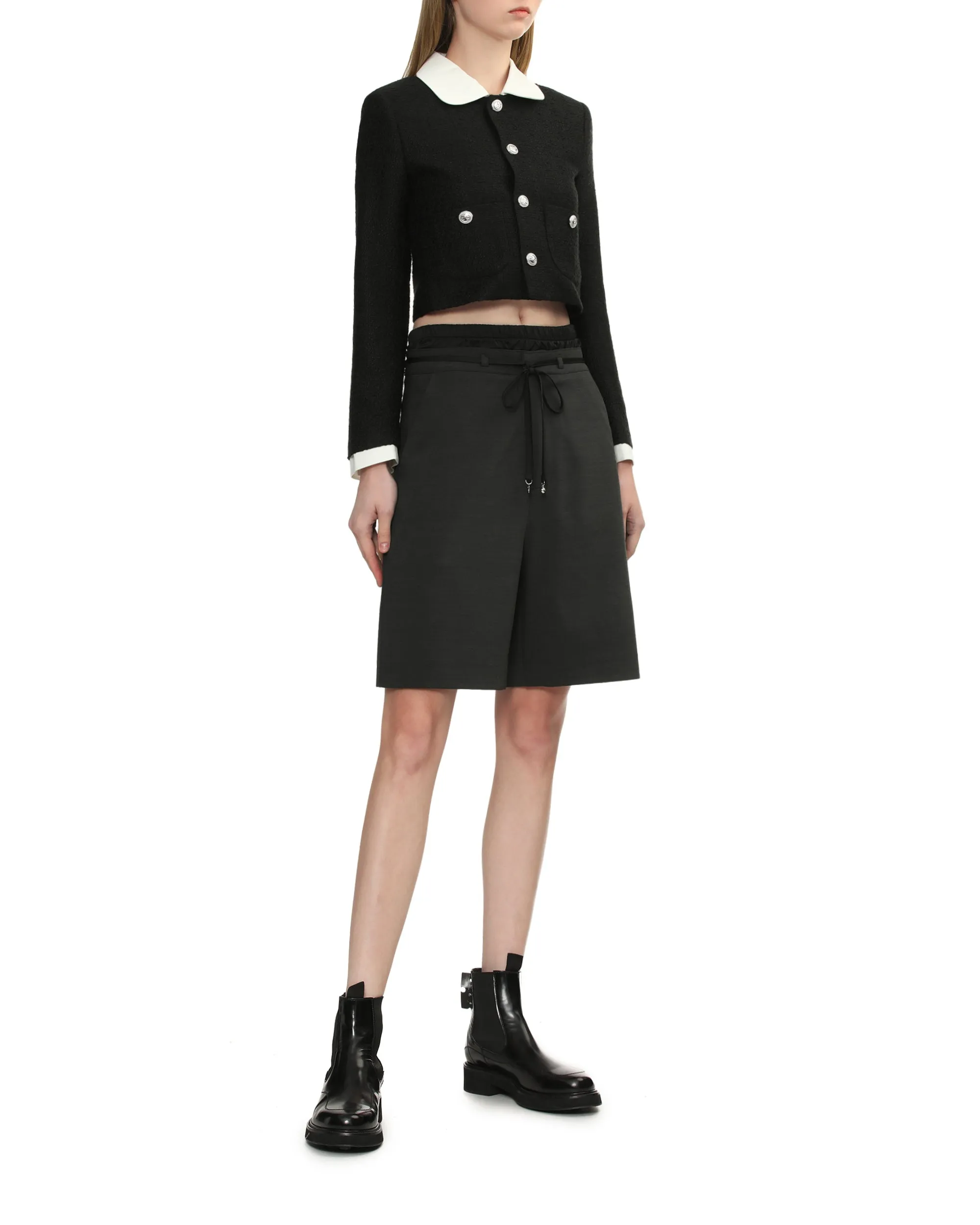 Cropped tweed jacket