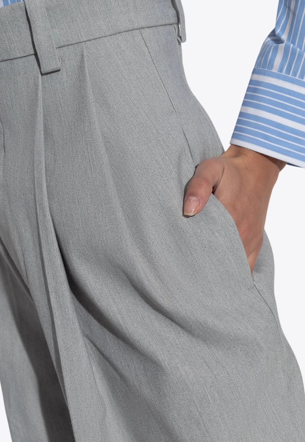 Curzio High-Waisted Tailored Pants