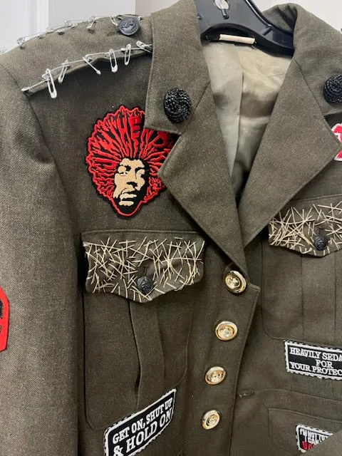 Custom Military Jacket, size S/M #5002