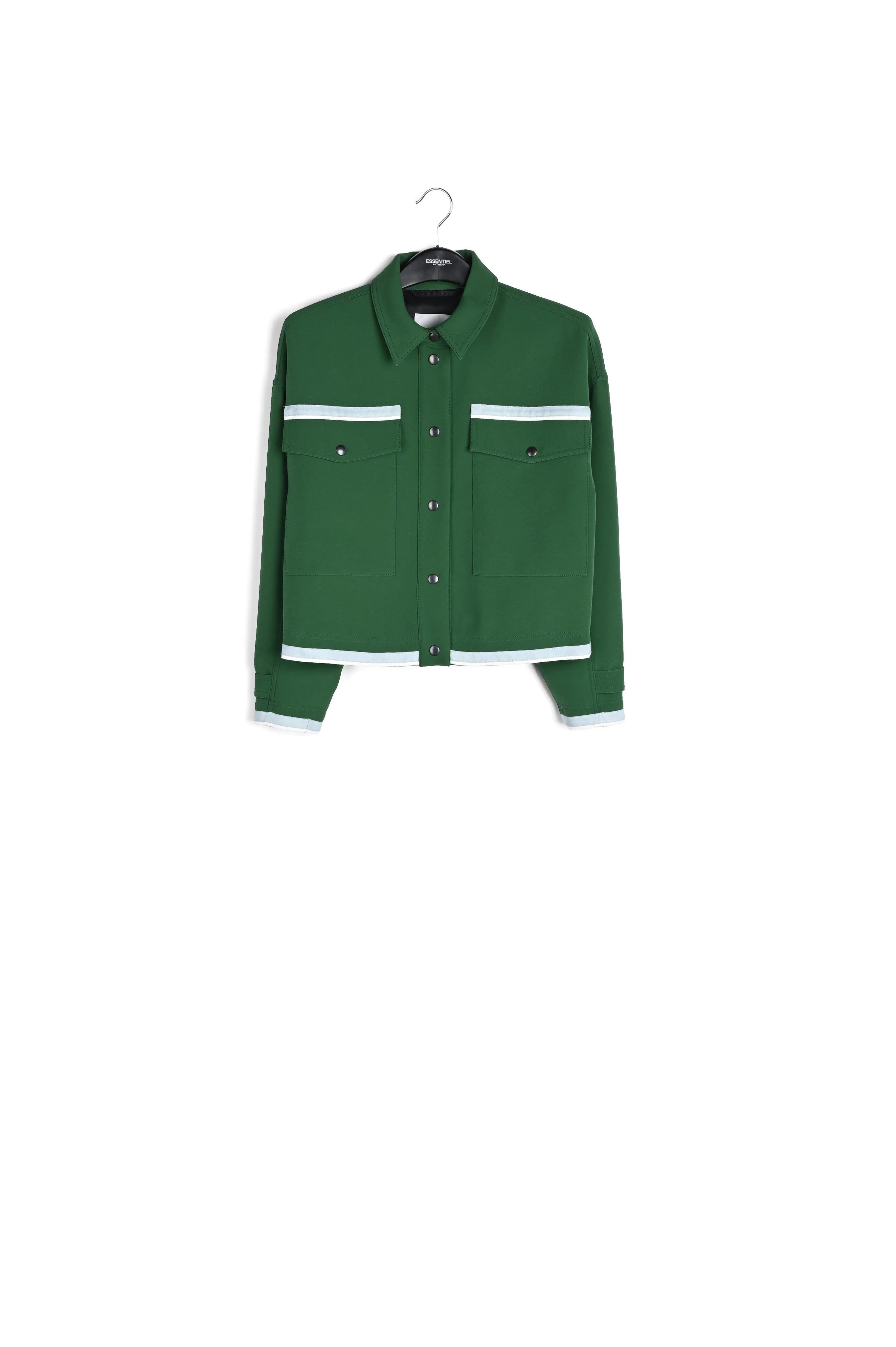 Dark green utility-inspired jacket