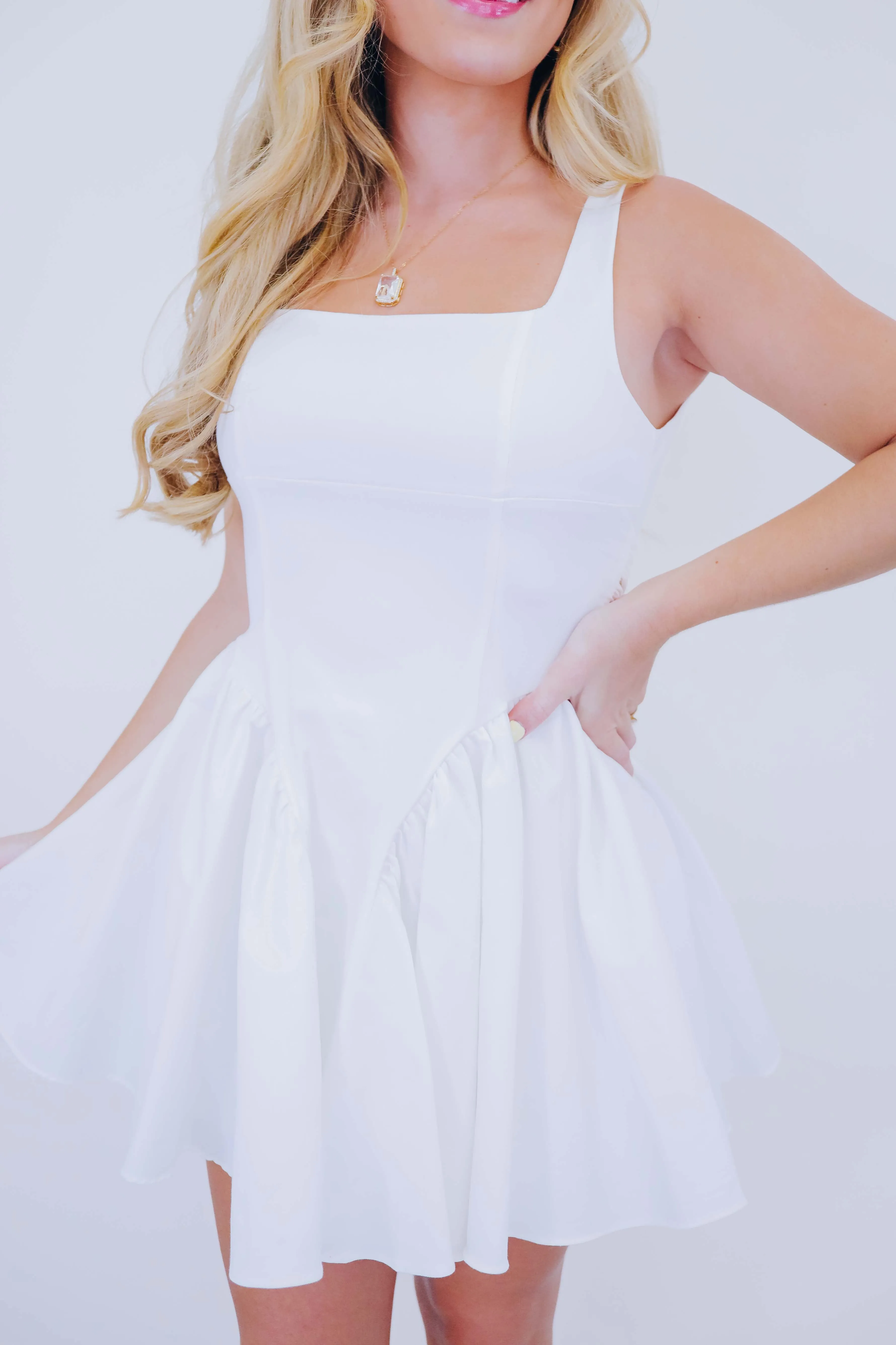 Davina Drop Waist Mini Dress - 2 Colors