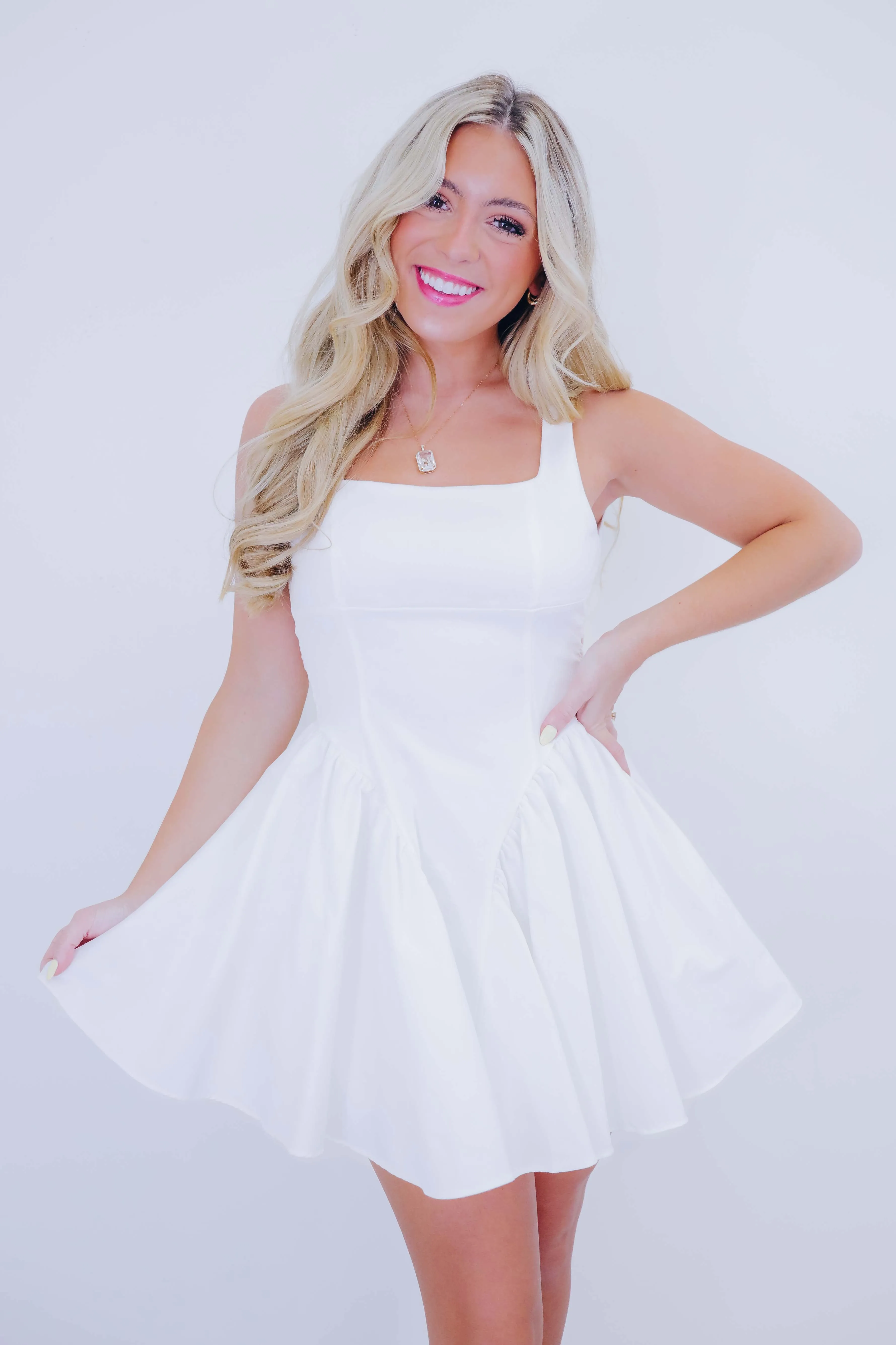 Davina Drop Waist Mini Dress - 2 Colors