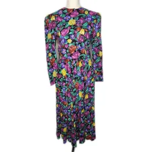 Dennis Goldsmith, Floral 2 piece A-Line Maxi Skirt Set. Size Small
