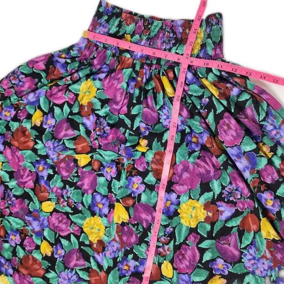 Dennis Goldsmith, Floral 2 piece A-Line Maxi Skirt Set. Size Small