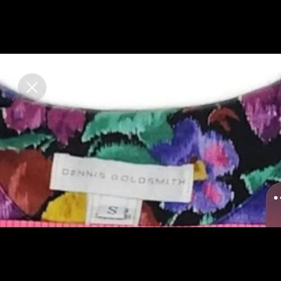 Dennis Goldsmith, Floral 2 piece A-Line Maxi Skirt Set. Size Small