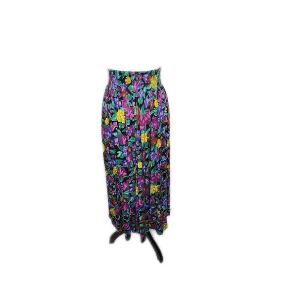 Dennis Goldsmith, Floral 2 piece A-Line Maxi Skirt Set. Size Small