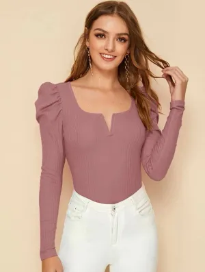 Dusty Rose Long sleeved top