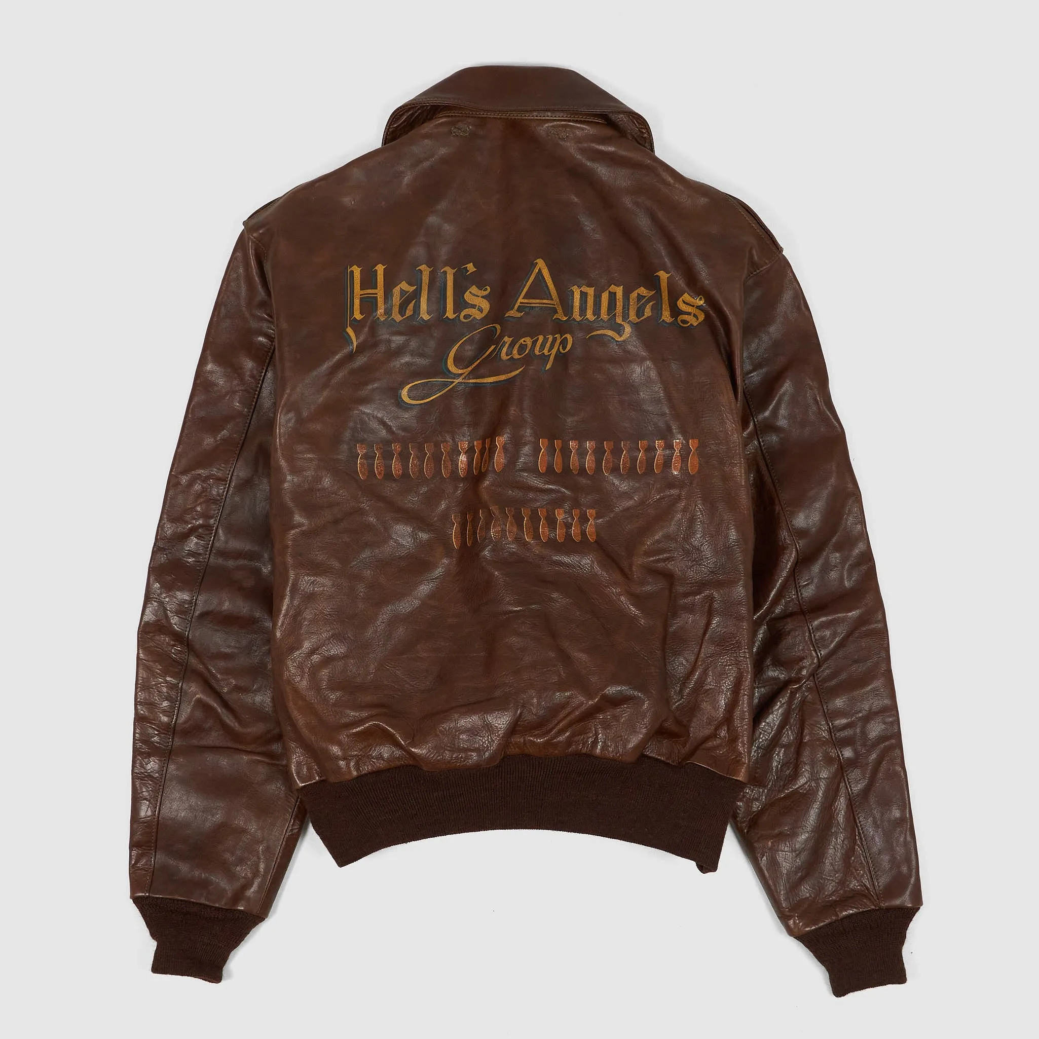 Eastman Leather Clothing A-2 Hell's Angels Leather Jacket
