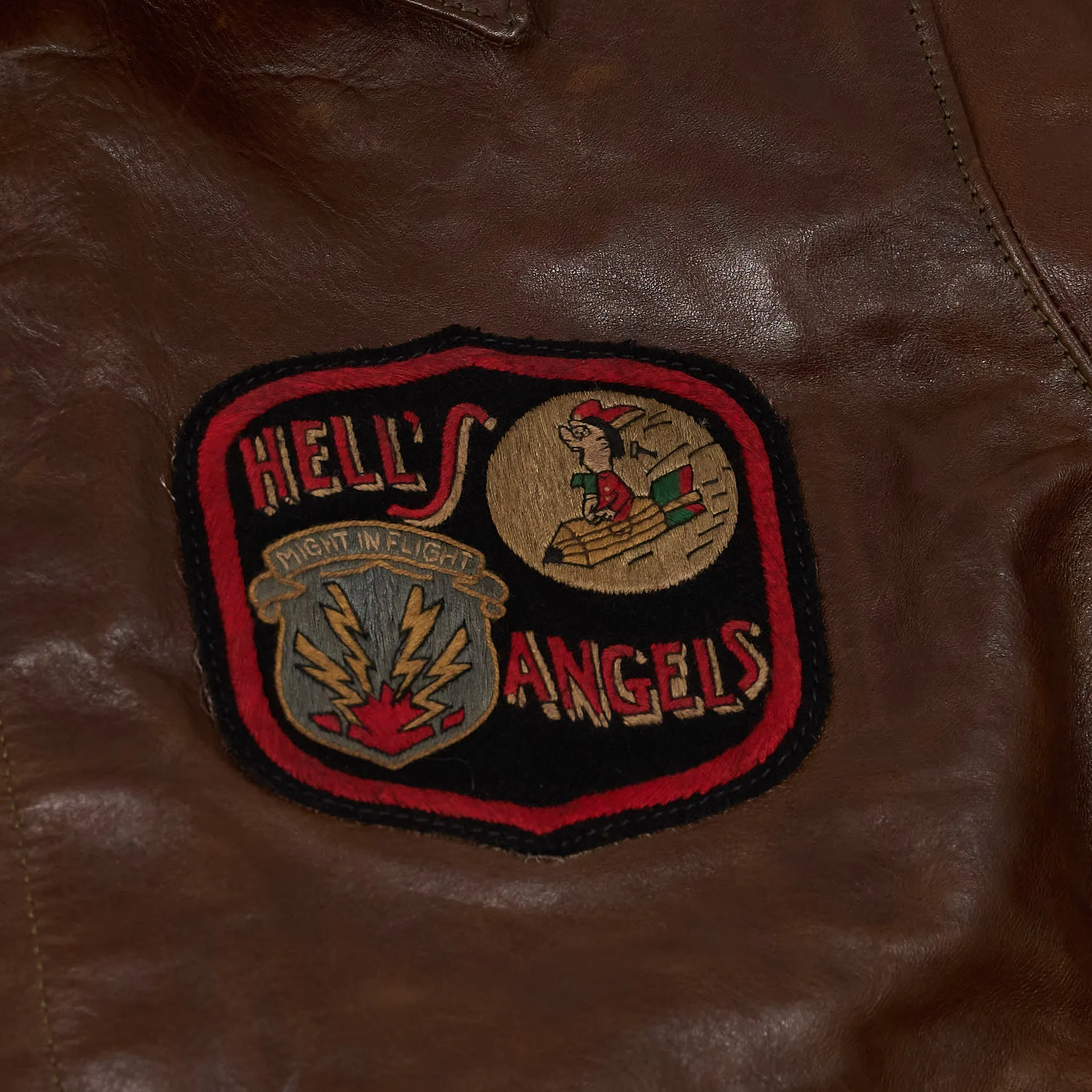 Eastman Leather Clothing A-2 Hell's Angels Leather Jacket