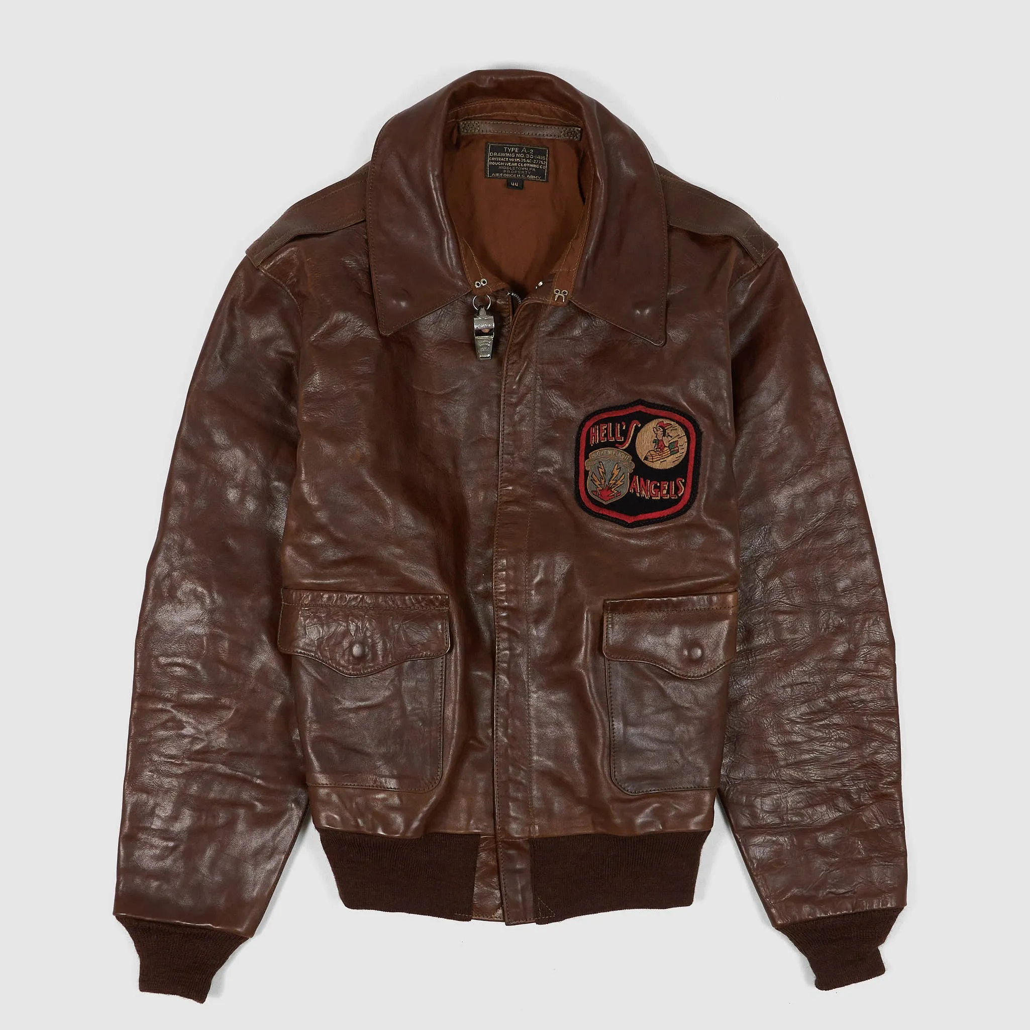 Eastman Leather Clothing A-2 Hell's Angels Leather Jacket