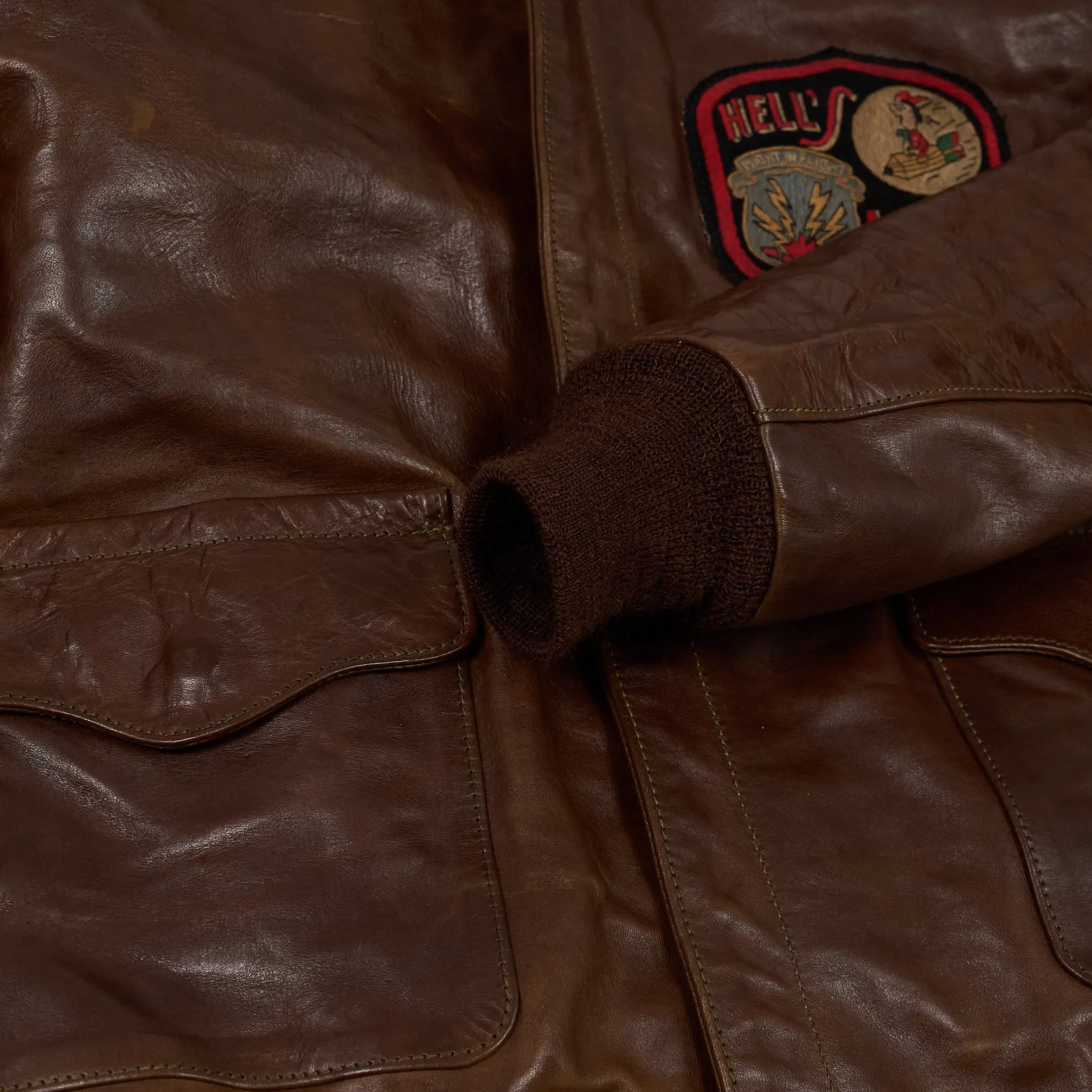 Eastman Leather Clothing A-2 Hell's Angels Leather Jacket
