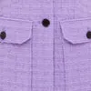 Edith Tweed Pocket Blazer - Violet