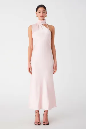 ELANIA GLOSS SATIN MIDI DRESS