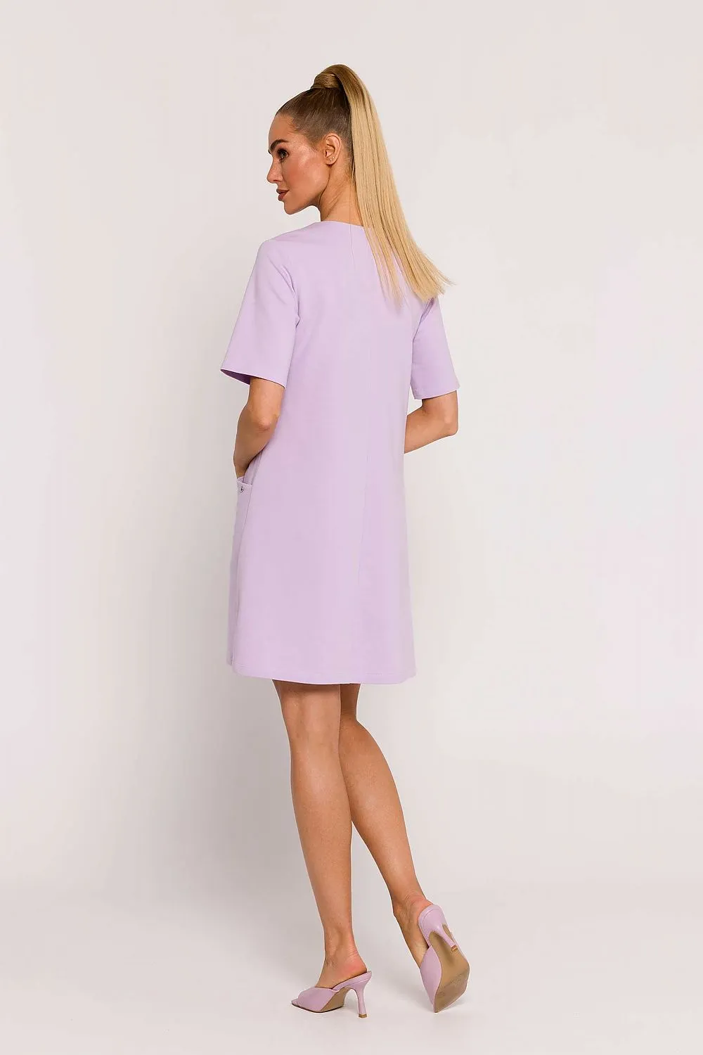 Elegant Draped A-Line Dress
