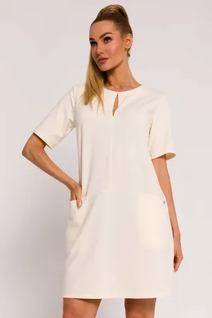 Elegant Draped A-Line Dress