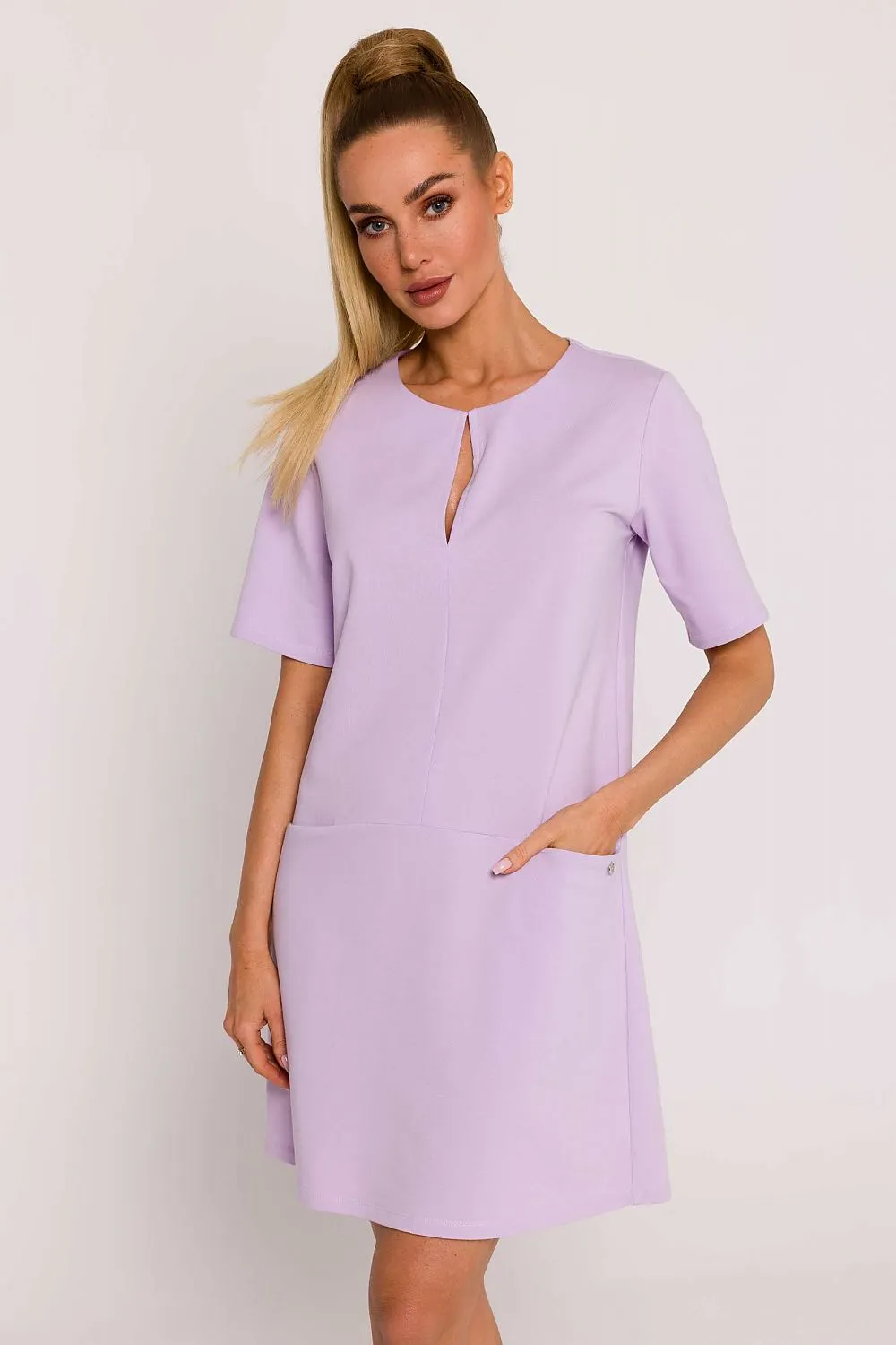 Elegant Draped A-Line Dress
