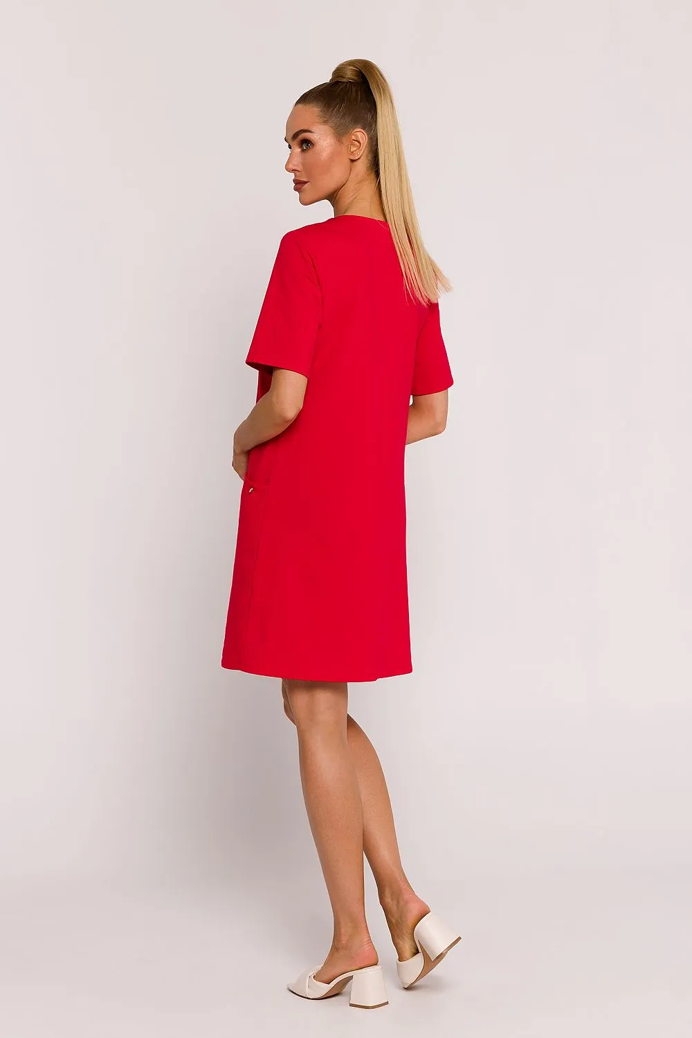 Elegant Draped A-Line Dress